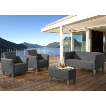 Gartensofa Silvertex Outdoor Lounge Sofagruppe Box komplett