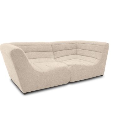 Gartensofa 2 Sitzer wetterfest Solido Outdoor Sofa sand beige