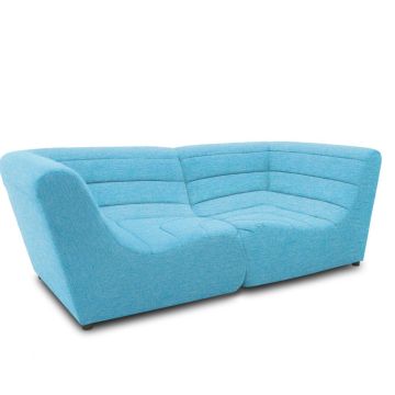 Gartensofa 2 Sitzer wetterfest Solido Outdoor Sofa türkis