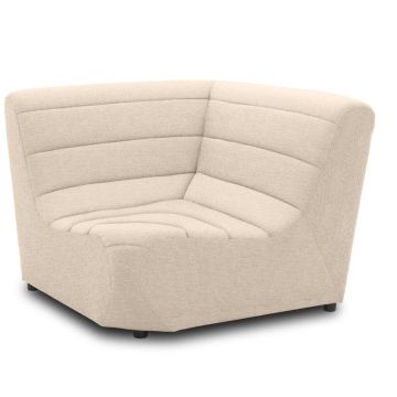 Gartensofa Eckelement wetterfest Solido Polsterecke Modul sand beige