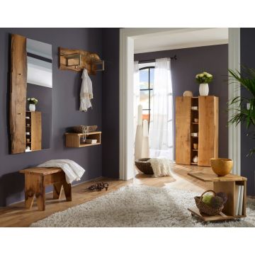 Wandgarderobe Eiche massiv Woodline