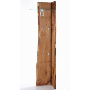 Winkelgarderobe Woodline Eiche massiv geölt sägerauh