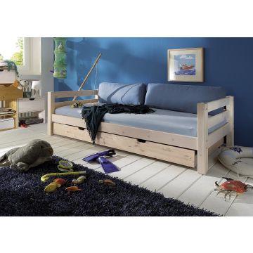 Kinderbett Kiefer massiv 90x200 cm Einzelbett