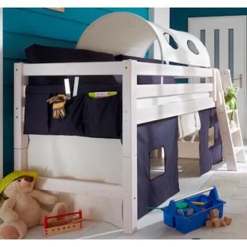 Kinderhochbett Infanskids blau weiß