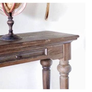 Landhaus Konsolentisch Teak Massivholz Hygge 160x40 cm