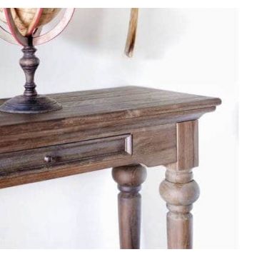Landhausstil Konsolentisch Teak massiv Hygge 140x40 cm