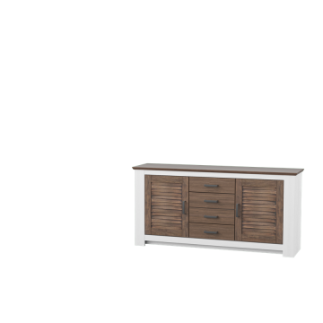 Sideboard Landhausstil Aruba Pinie weiss - terra