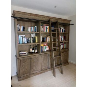 Bücherregal Wand Massivholz Landhausstil Forest XL