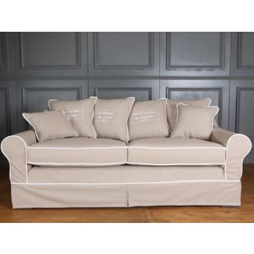 Hussensofa Landhausstil Delaware Lounge Landhaus Sofa 200cm