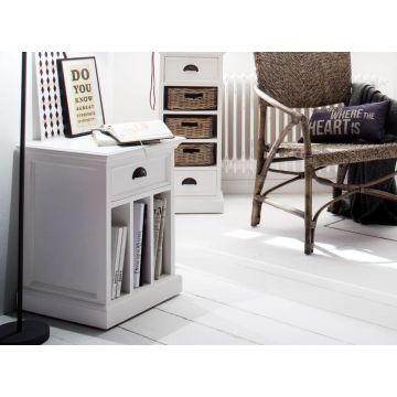 Landhausstil Kommode weiß schmal 3 Fächer Halifax