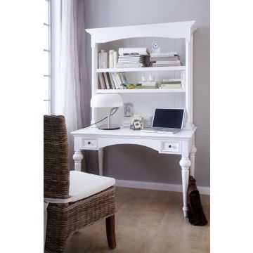 Landhausstil Sekretär weiß antik Provence 120x70 cm