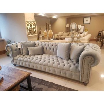 Landhausstil Sofa Chesterfield Knopfheftung Buckingham