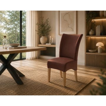Lederstuhl Lombardo Echt Leder Cognac Gestell Gold