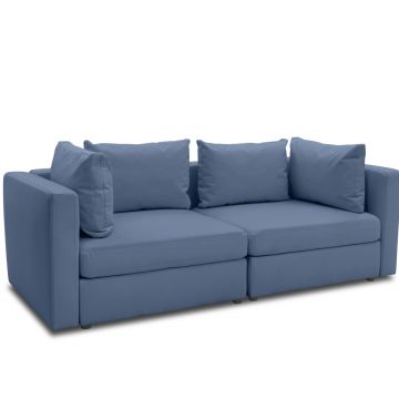 Gartensofa 2 Sitzer wetterfest Room modular Ice Grey