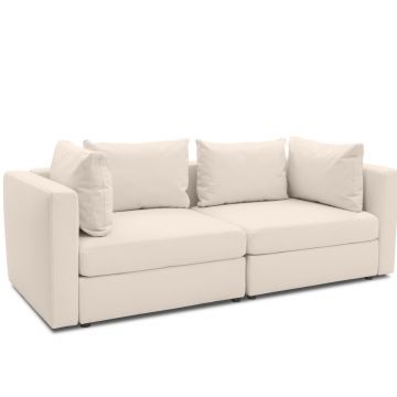 Gartensofa 2 Sitzer wetterfest Room modular Ecru beige