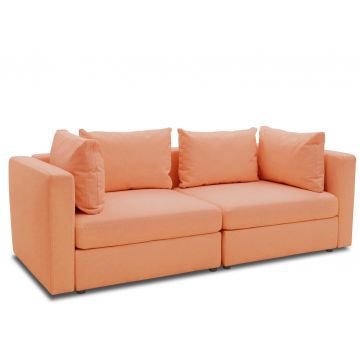 Gartensofa 2 Sitzer wetterfest Room modular Terra orange