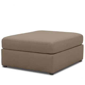 Gartenhocker gepolstert wetterfest Room braun Taupe braun