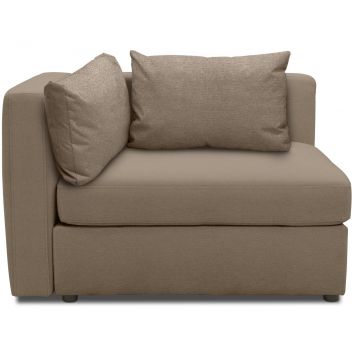 Outdoor Sofa wetterfest Eckelement links Room Taupe braun