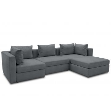 Ecksofa Garten wetterfest Room modular Grau