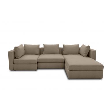 Ecksofa Garten wetterfest Room modular Taupe braun