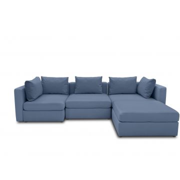 Ecksofa Garten wetterfest Room modular Ice Grey