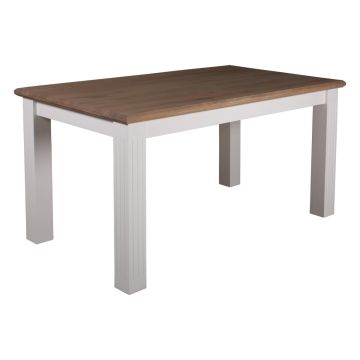 Esstisch 220x100 cm Landhausstil Chic Oak Lucas Beine Square