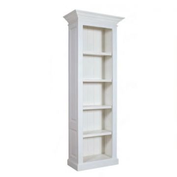 Bücherschrank Landhausstil York Shabby chic _ Schmuckseite mit Rahmenfüllung