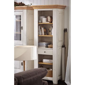 Bücherregal Ariege Eiche massiv in Ivory oder black