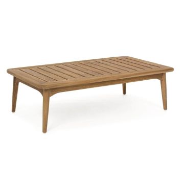 Outdoor Couchtisch wetterfest Teak 120x70 cm Xenia