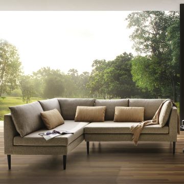 Outdoor Gartenlounge Ecksofa wetterfest Longchair links Para