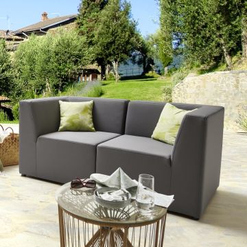 Outdoor Gartensofa wetterfest 2 Sitzer Kubo Breite 170 cm