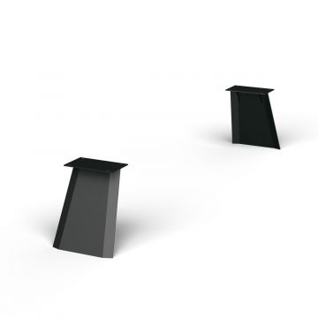 Beine Sitzbank Plank Bodahl Stahl black 2er Set Gestell 10mm