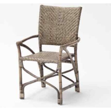 Rattan Armlehnstuhl Countess 2 Stück Kubu Rattan natural grey