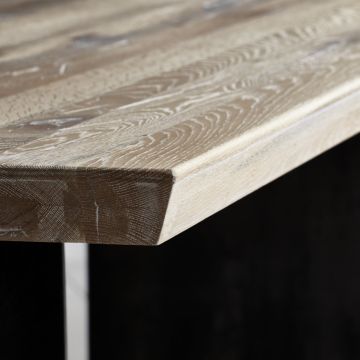 Tischplatte Wildeiche massiv rustikal mit Softkante Roma von Bodahl