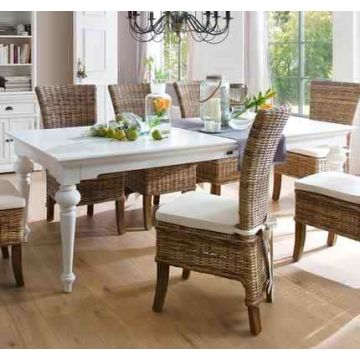 Esstisch 240x100 cm Landhausstil weiß antik Provence