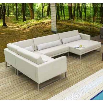 Loungesofa Sierra Design Gartensofa Silvertex Lounge wetterfest