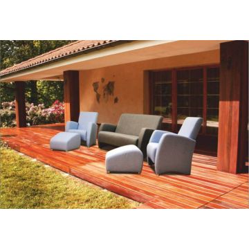 Loungegruppe Silvertex wetterfest Outdoor Cleo