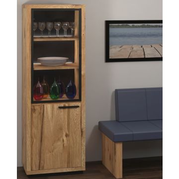 Vitrine Eiche massiv Liverpool aus rustic oak