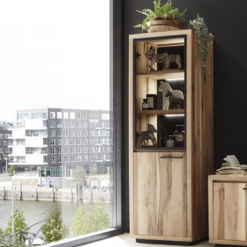 Vitrine Eiche massiv Liverpool aus rustic oak