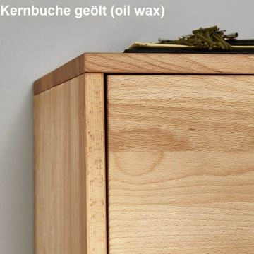 Walk in Kommode Kernbuche natur geölt Massivholz Mod.10 Breite: 45,7 cm
