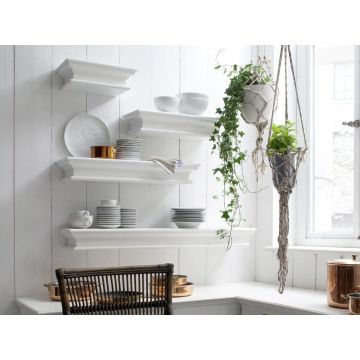 Wandkonsole Halifax Landhausstil weiß antik 60 cm