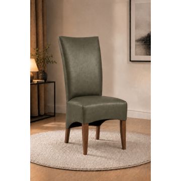 Lederstuhl King gepolstert Ash Gestell Eiche Bassano