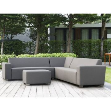 Ecksofa Willy Outdoor wetterfest Silvertex Gartensofa