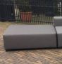 Design Gartenlounge Silvertex Modul Cubik Hocker 110x110 cm