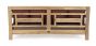 Gartensofa Outdoor Teak Bali 2-Sitzer wetterfest Polster wine back