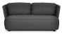 Lounge Sofa Outdoor 2-Sitzer wetterfest Aluminium anthrazit Palmer