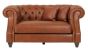 Sofa Landhausstil Old Boulevard Leatherette brown