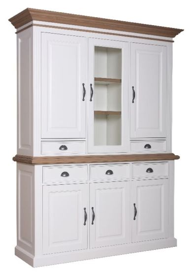 Buffetschrank weiß Landhausstil York Shabby chic Oak 128