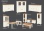 Couchtisch Ariege Eiche Massivholz 120x60cm mit Schublade Ivory blond