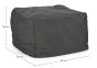 Garten Loungehocker wetterfest Sparrow Outdoor Olefin Anthrazit